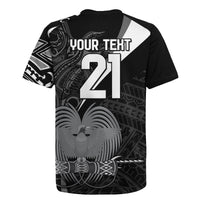 Custom Papua New Guinea Cricket Rugby Jersey Tribal Bird of Paradise Tattoo LT9 - Polynesian Pride