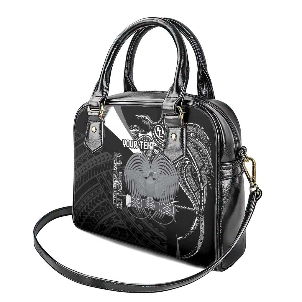 Custom Papua New Guinea Cricket Shoulder Handbag Tribal Bird of Paradise Tattoo LT9 - Polynesian Pride