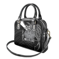 Custom Papua New Guinea Cricket Shoulder Handbag Tribal Bird of Paradise Tattoo LT9 - Polynesian Pride