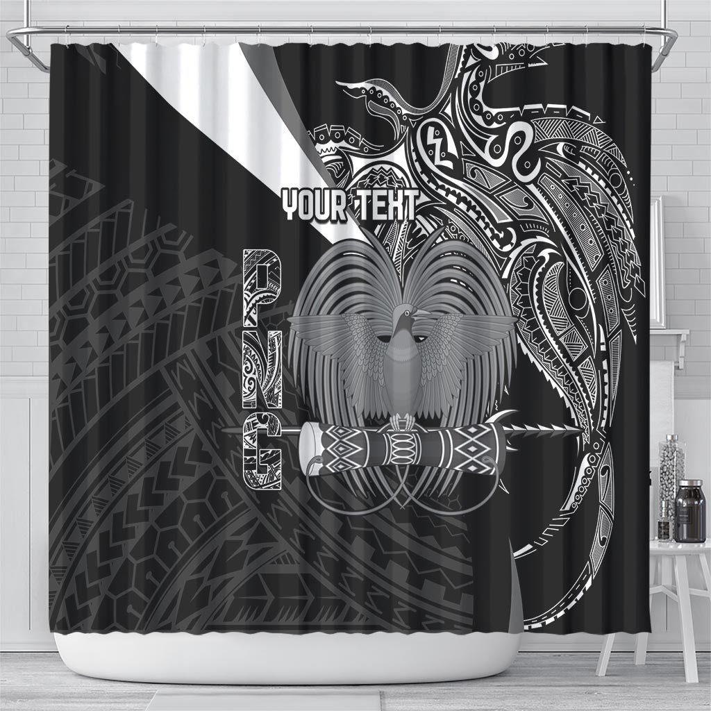 Custom Papua New Guinea Cricket Shower Curtain Tribal Bird of Paradise Tattoo LT9 - Polynesian Pride