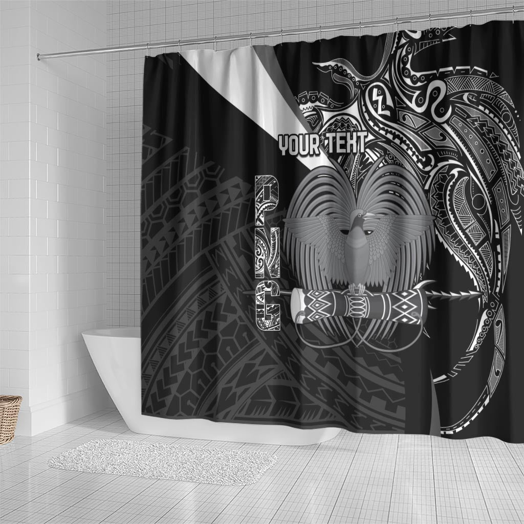 Custom Papua New Guinea Cricket Shower Curtain Tribal Bird of Paradise Tattoo LT9 - Polynesian Pride