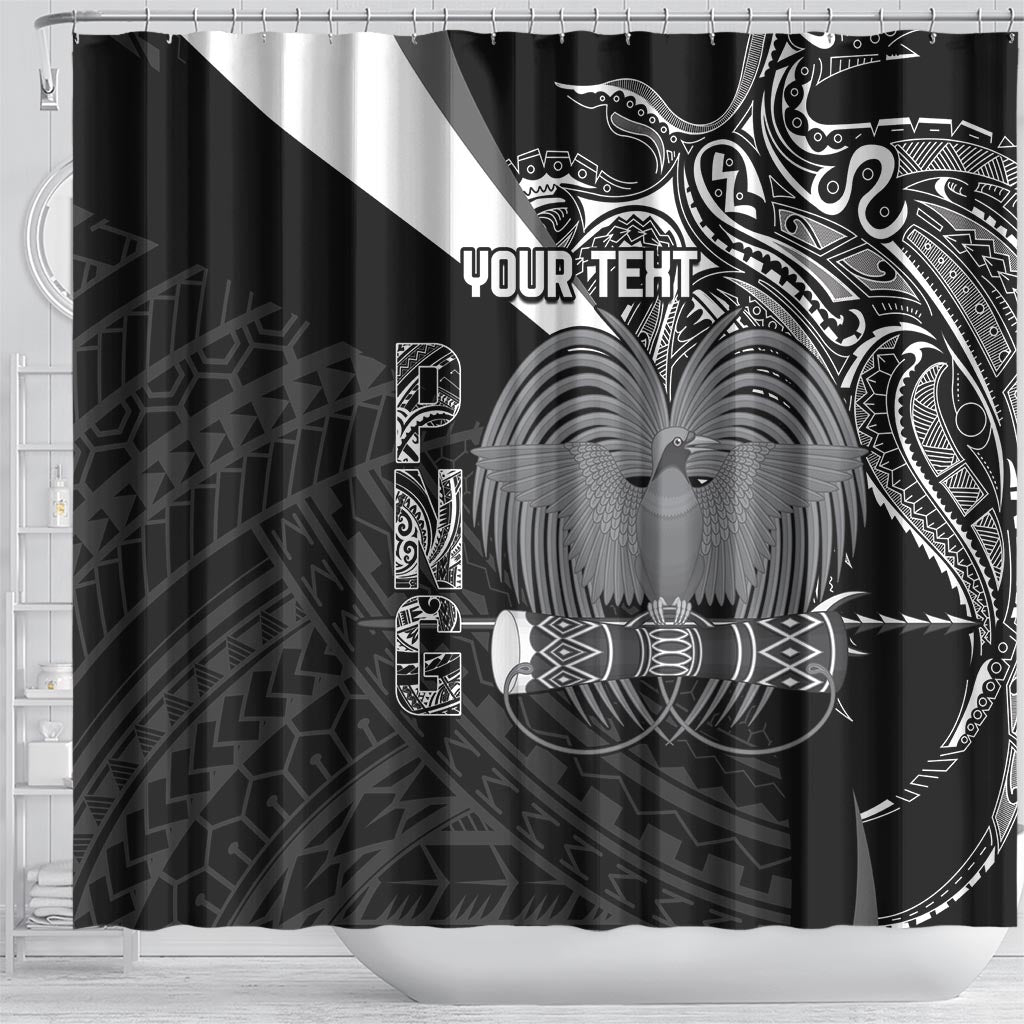 Custom Papua New Guinea Cricket Shower Curtain Tribal Bird of Paradise Tattoo LT9 - Polynesian Pride