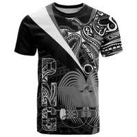 Custom Papua New Guinea Cricket T Shirt Tribal Bird of Paradise Tattoo LT9 Black - Polynesian Pride
