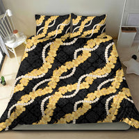 Aloha Melemele Hibiscus Pikake Lei Bedding Set Hawaiian Quilt Pattern