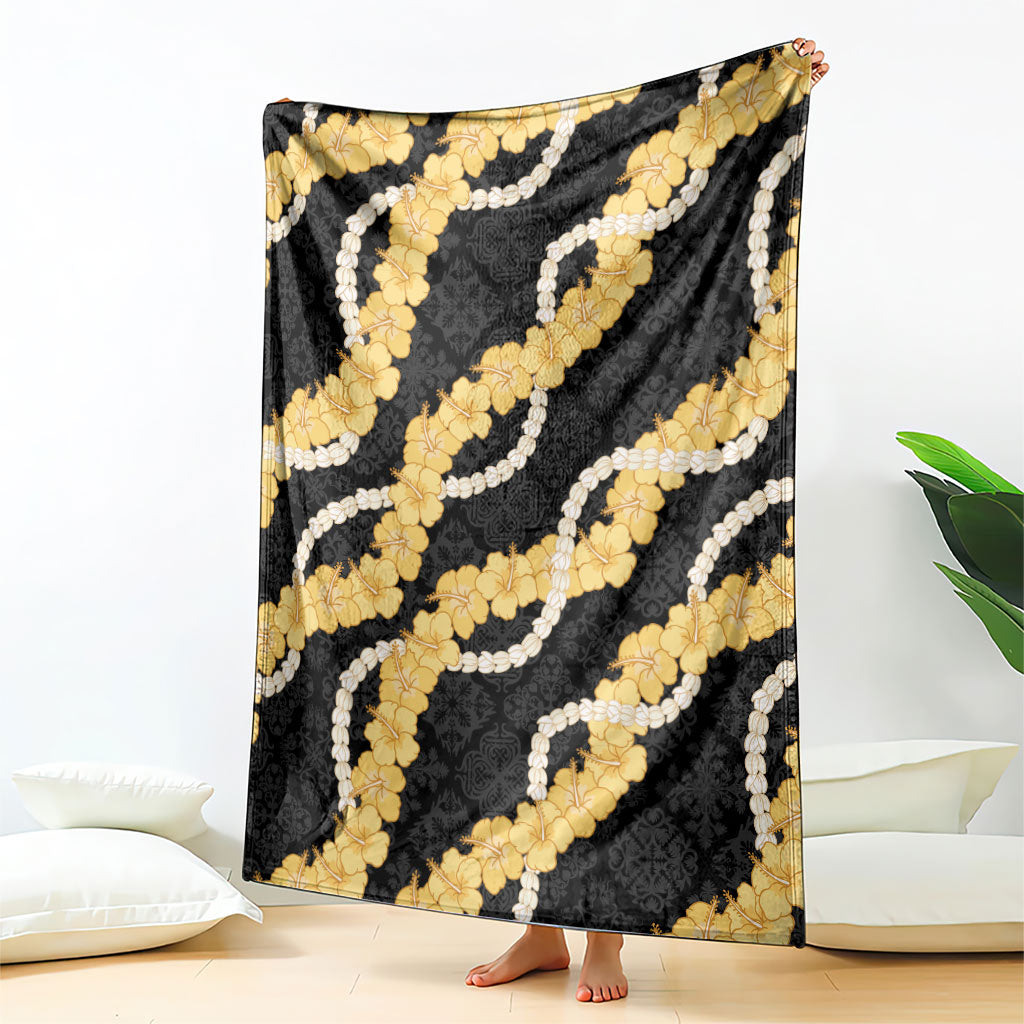Aloha Melemele Hibiscus Pikake Lei Blanket Hawaiian Quilt Pattern
