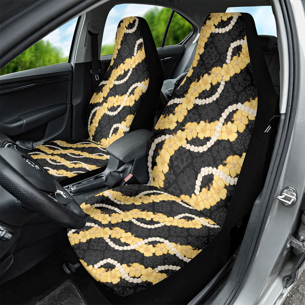 Aloha Melemele Hibiscus Pikake Lei Car Seat Cover Hawaiian Quilt Pattern
