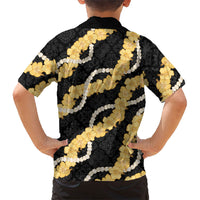Aloha Melemele Hibiscus Pikake Lei Family Matching Puletasi and Hawaiian Shirt Hawaiian Quilt Pattern LT9 - Polynesian Pride