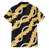 Aloha Melemele Hibiscus Pikake Lei Family Matching Summer Maxi Dress and Hawaiian Shirt Hawaiian Quilt Pattern LT9 - Polynesian Pride