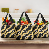 Aloha Melemele Hibiscus Pikake Lei Grocery Bag Hawaiian Quilt Pattern