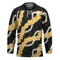 Aloha Melemele Hibiscus Pikake Lei Hockey Jersey Hawaiian Quilt Pattern