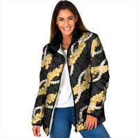 Aloha Melemele Hibiscus Pikake Lei Padded Jacket Hawaiian Quilt Pattern