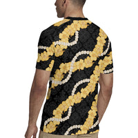 Aloha Melemele Hibiscus Pikake Lei Rugby Jersey Hawaiian Quilt Pattern