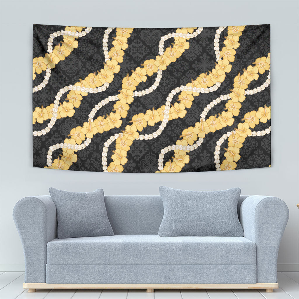 Aloha Melemele Hibiscus Pikake Lei Tapestry Hawaiian Quilt Pattern