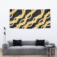 Aloha Melemele Hibiscus Pikake Lei Tapestry Hawaiian Quilt Pattern