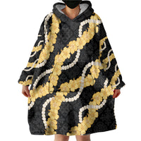 Aloha Melemele Hibiscus Pikake Lei Wearable Blanket Hoodie Hawaiian Quilt Pattern