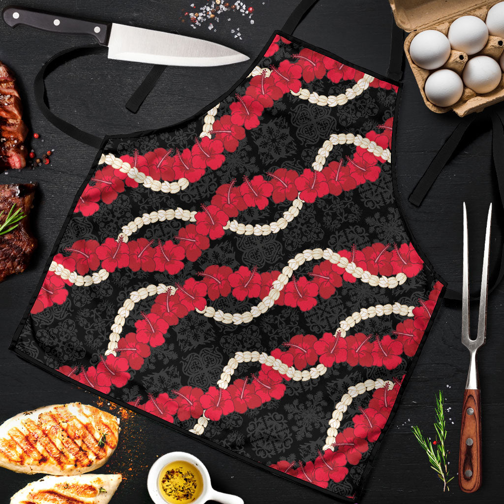 Aloha Ula'ula Hibiscus Pikake Lei Apron Hawaiian Quilt Pattern
