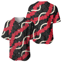 Aloha Ula'ula Hibiscus Pikake Lei Baseball Jersey Hawaiian Quilt Pattern