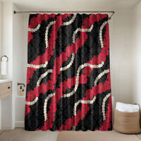 Aloha Ula'ula Hibiscus Pikake Lei Bathroom Set Hawaiian Quilt Pattern