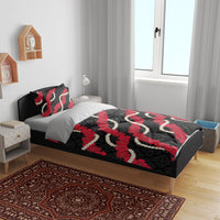 Aloha Ula'ula Hibiscus Pikake Lei Bedding Set Hawaiian Quilt Pattern
