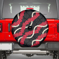 Aloha Ula'ula Hibiscus Pikake Lei Spare Tire Cover Hawaiian Quilt Pattern