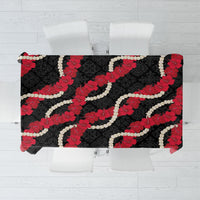 Aloha Ula'ula Hibiscus Pikake Lei Tablecloth Hawaiian Quilt Pattern