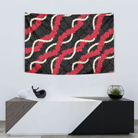 Aloha Ula'ula Hibiscus Pikake Lei Tapestry Hawaiian Quilt Pattern