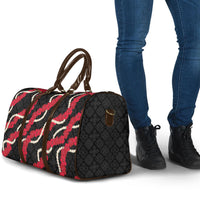 Aloha Ula'ula Hibiscus Pikake Lei Travel Bag Hawaiian Quilt Pattern