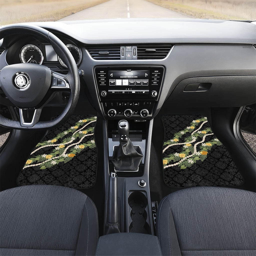 Puakenikeni Anthurium Pikake Lei Car Mats Hawaiian Quilt Pattern