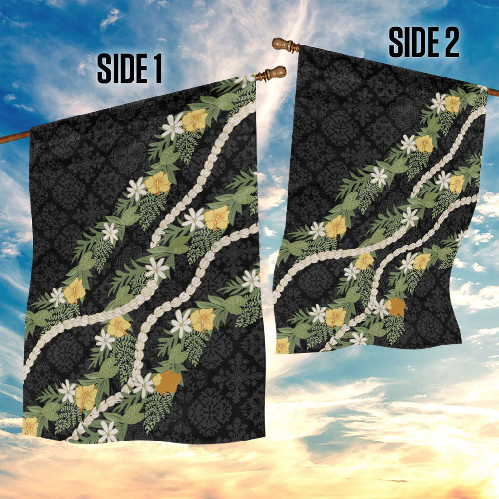 Puakenikeni Anthurium Pikake Lei Garden Flag Hawaiian Quilt Pattern