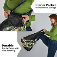 Puakenikeni Anthurium Pikake Lei Grocery Bag Hawaiian Quilt Pattern LT9 - Polynesian Pride