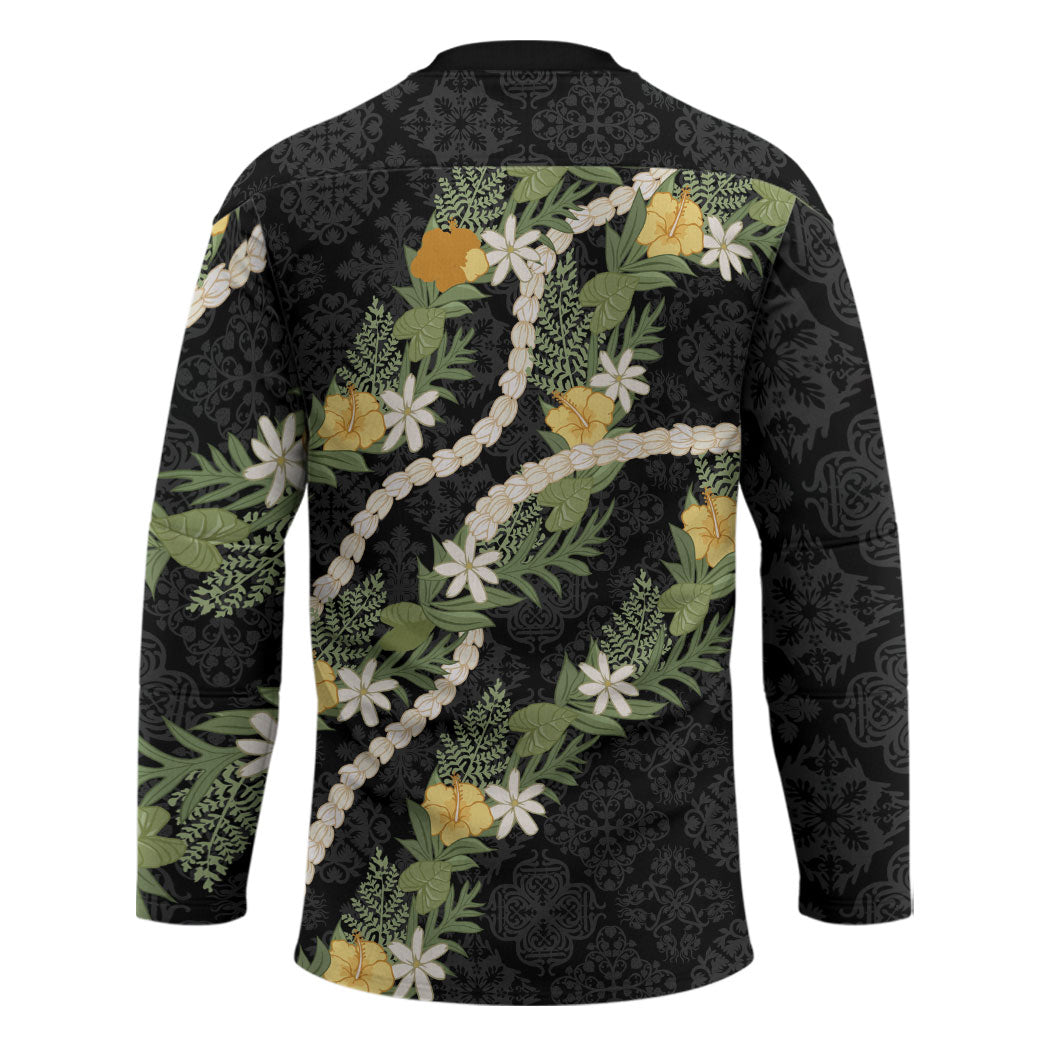 Puakenikeni Anthurium Pikake Lei Hockey Jersey Hawaiian Quilt Pattern