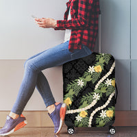 Puakenikeni Anthurium Pikake Lei Luggage Cover Hawaiian Quilt Pattern