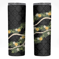 Puakenikeni Anthurium Pikake Lei Skinny Tumbler Hawaiian Quilt Pattern