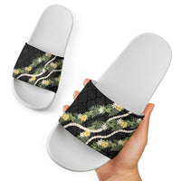 Puakenikeni Anthurium Pikake Lei Slide Sandals Hawaiian Quilt Pattern