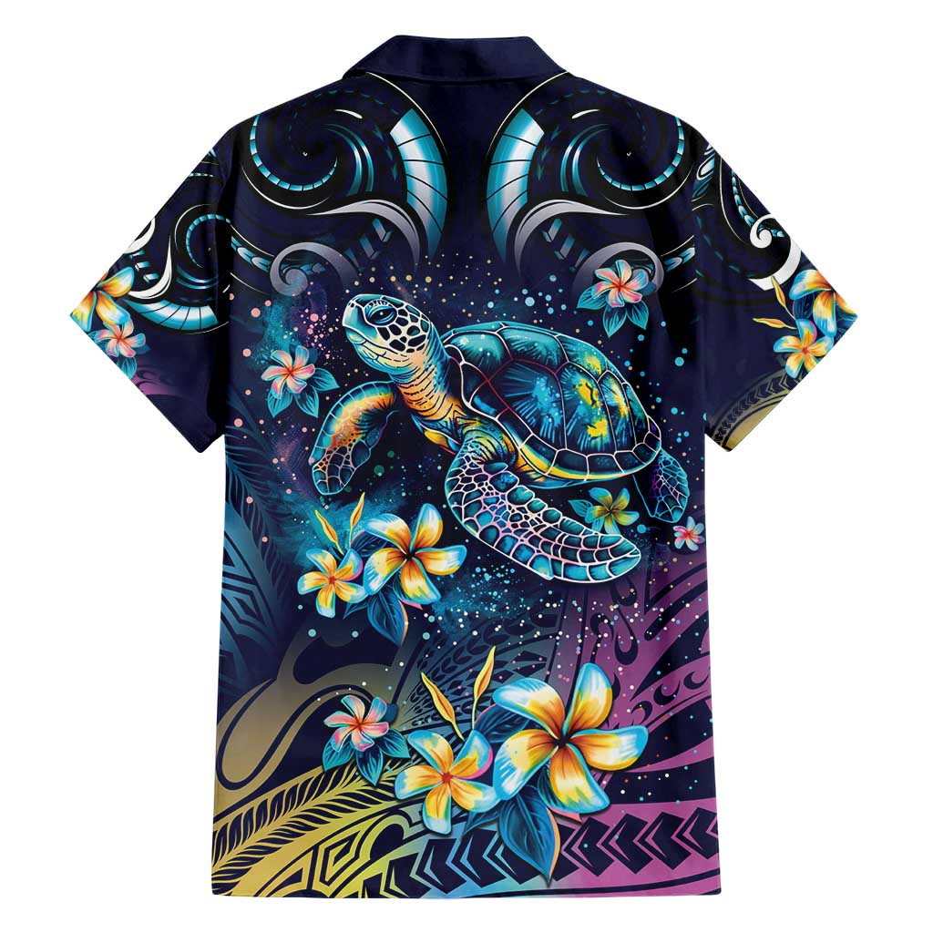 Plumeria Turtles Traditional Tribal Family Matching Short Sleeve Bodycon Dress and Hawaiian Shirt LT9 - Polynesian Pride