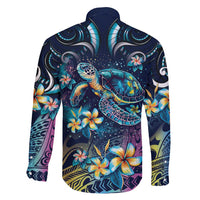 Plumeria Turtles Traditional Tribal Family Matching Short Sleeve Bodycon Dress and Hawaiian Shirt LT9 - Polynesian Pride