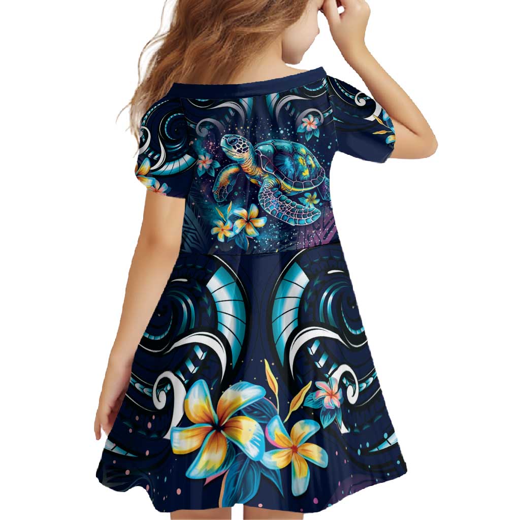 Plumeria Turtles Traditional Tribal Family Matching Tank Maxi Dress and Hawaiian Shirt LT9 - Polynesian Pride