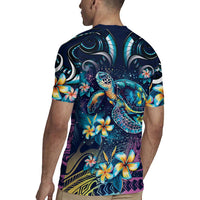 Plumeria Turtles Traditional Tribal Rugby Jersey LT9 - Polynesian Pride