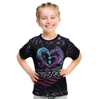 Personalised Your Life Matters Kid T Shirt Suicide Prevention Awareness Semicolon Heart