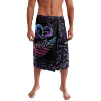 Personalised Your Life Matters Lavalava Suicide Prevention Awareness Semicolon Heart LT9 Black - Polynesian Pride