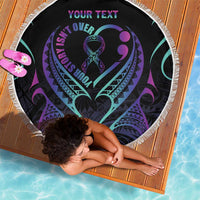 Personalised Your Story Isn't Over Beach Blanket Suicide Prevention Awareness Semicolon Heart