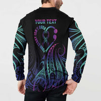 Personalised Your Story Isn't Over Button Sweatshirt Suicide Prevention Awareness Semicolon Heart