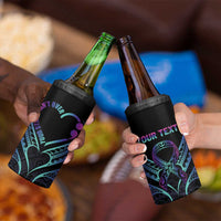 Personalised Your Story Isn't Over 4 in 1 Can Cooler Tumbler Suicide Prevention Awareness Semicolon Heart LT9 - Polynesian Pride