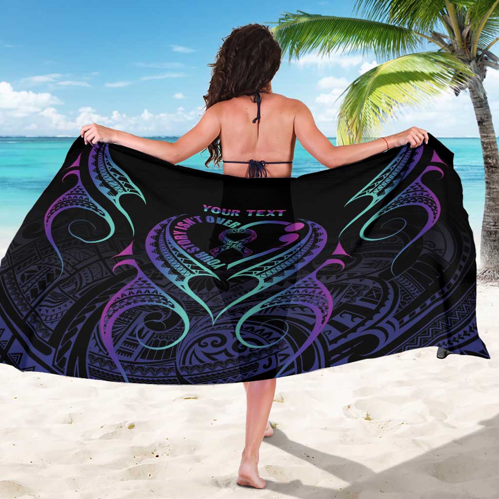 Personalised Your Story Isn't Over Sarong Suicide Prevention Awareness Semicolon Heart