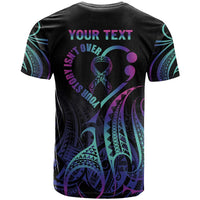 Personalised Your Story Isn't Over T Shirt Suicide Prevention Awareness Semicolon Heart
