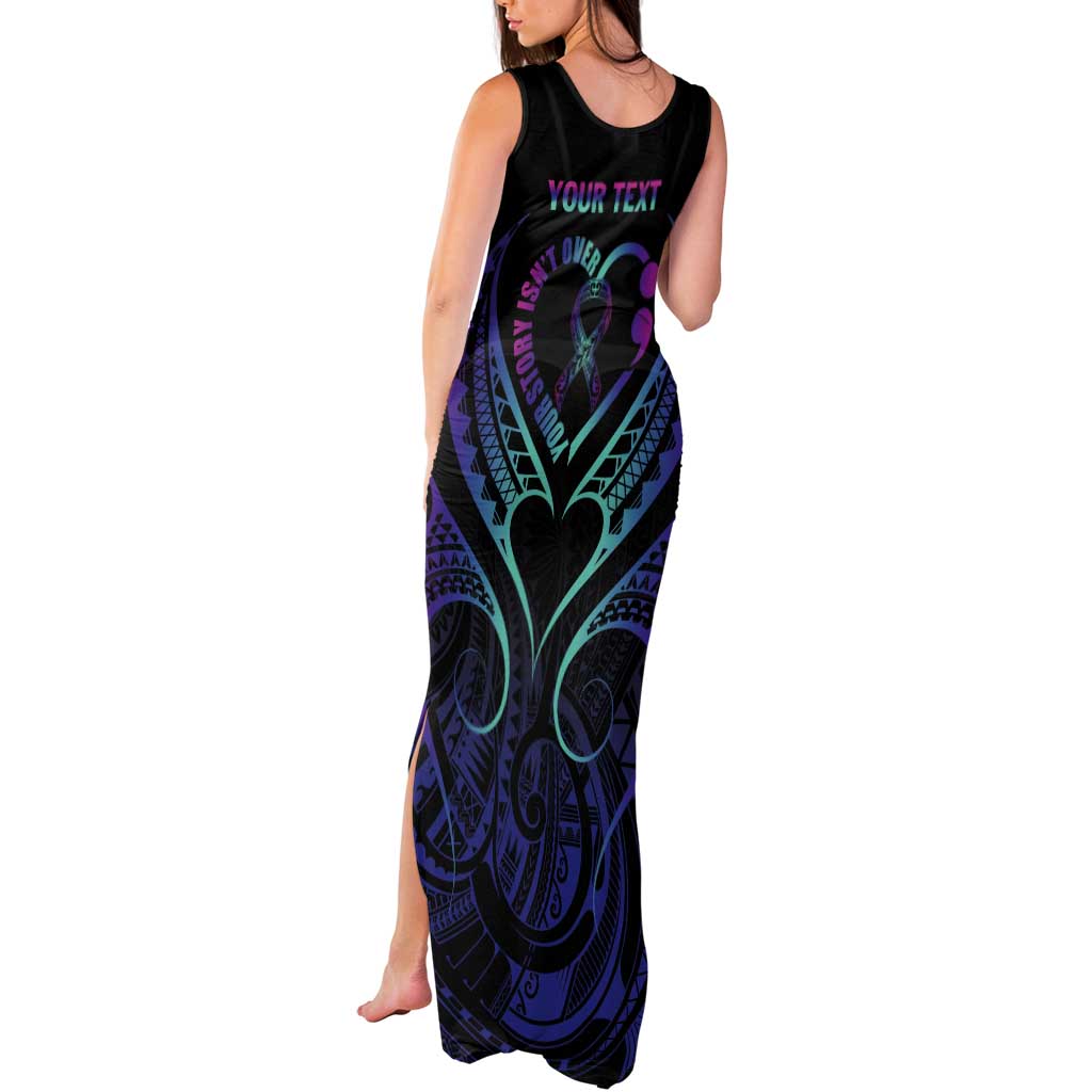 Personalised Your Story Isn't Over Tank Maxi Dress Suicide Prevention Awareness Semicolon Heart