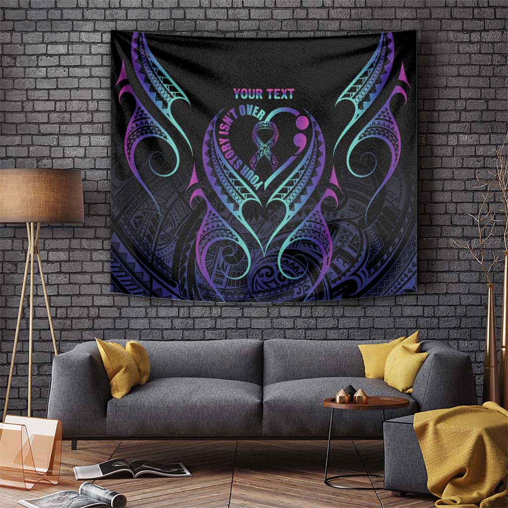 Personalised Your Story Isn't Over Tapestry Suicide Prevention Awareness Semicolon Heart