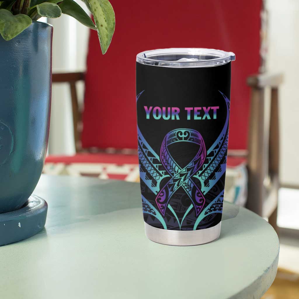 Personalised Your Story Isn't Over Tumbler Cup Suicide Prevention Awareness Semicolon Heart