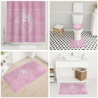Custom New Zealand Basketball Indigenous Bathroom Set - Polynesian Pride
