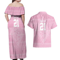 Custom New Zealand Basketball Indigenous Couples Matching Off Shoulder Maxi Dress and Hawaiian Shirt LT9 - Polynesian Pride